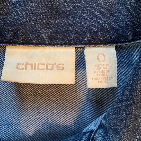 Chico’s Denim Buttoned Jacket - Picture 5 of 12
